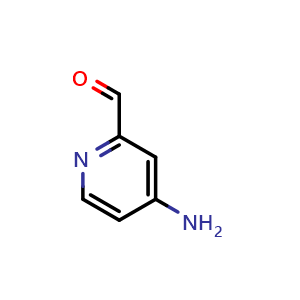 Chemical structure of 4-Aminopicolinaldehyde , CAS 1060809-62-2, AChemBlock T90341
