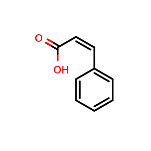Chemical structure of (Z)-3-phenylacrylic acid , CAS 102-94-3, AChemBlock T90343