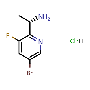 (S)-1-(5-bromo-3-fluoropyridin-2-yl)ethan-1-amine hydrochloride