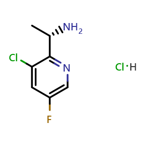 (S)-1-(3-chloro-5-fluoropyridin-2-yl)ethan-1-amine hydrochloride