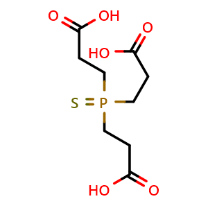 Chemical structure of 3,3',3''-Phosphorothioyltripropanoic acid , CAS 5961-86-4, AChemBlock T90482