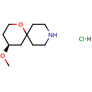 (4S)-4-methoxy-1-oxa-9-azaspiro[5.5]undecane hydrochloride
