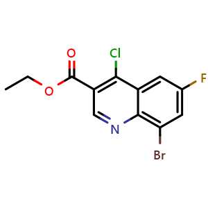 ethyl 8-bromo-4-chloro-6-fluoroquinoline-3-carboxylate