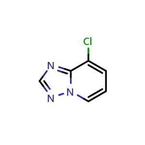 Chemical structure of 8-Chloro-[1,2,4]triazolo[1,5-a]pyridine , CAS 1427368-62-4, AChemBlock T90617
