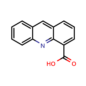 Chemical structure of 4-Acridinecarboxylic acid , CAS 31327-97-6, AChemBlock T90679