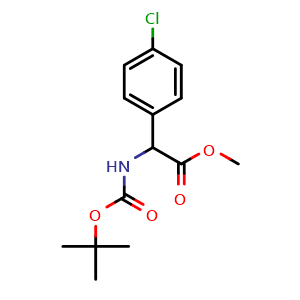methyl 2-(4-chlorophenyl)-2-[(2-methylpropan-2-yl)oxycarbonylamino]acetate
