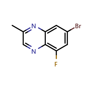 7-Bromo-5-fluoro-2-methylquinoxaline