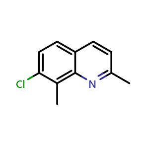 Chemical structure of 7-chloro-2,8-dimethylquinoline , CAS 120370-62-9, AChemBlock T90867