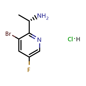 (S)-1-(3-bromo-5-fluoropyridin-2-yl)ethan-1-amine hydrochloride
