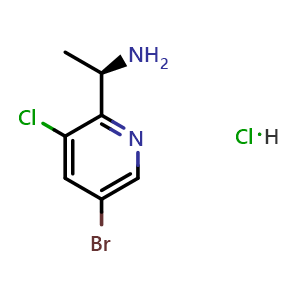 (R)-1-(5-bromo-3-chloropyridin-2-yl)ethan-1-amine hydrochloride