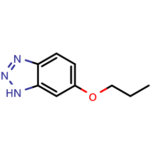 Chemical structure of 6-propoxy-1H-benzo[d][1,2,3]triazole , CAS 2411638-38-3, AChemBlock T90903