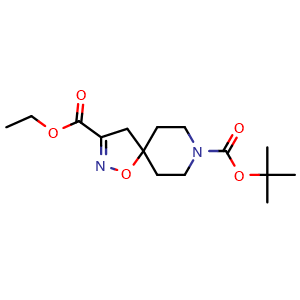 8-(tert-butyl) 3-ethyl 1-oxa-2,8-diazaspiro[4.5]dec-2-ene-3,8-dicarboxylate