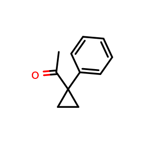 Chemical structure of 1-(1-Phenylcyclopropyl)ethanone , CAS 1007-71-2, AChemBlock T90983