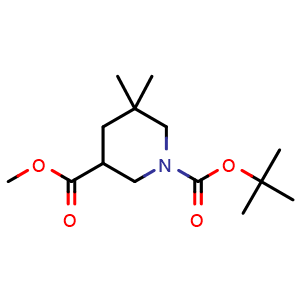 O1-tert-butyl O3-methyl 5,5-dimethylpiperidine-1,3-dicarboxylate