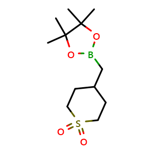 4-[(4,4,5,5-tetramethyl-1,3,2-dioxaborolan-2-yl)methyl]thiane 1,1-dioxide