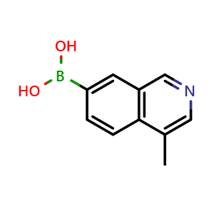 Chemical structure of 4-methylisoquinolin-7-yl-7-boronic acid , AChemBlock T91154