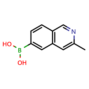 Chemical structure of 3-methylisoquinolin-6-yl-6-boronic acid , AChemBlock T91155