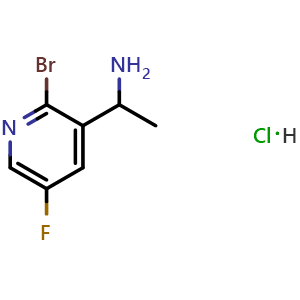 1-(2-bromo-5-fluoropyridin-3-yl)ethan-1-amine hydrochloride