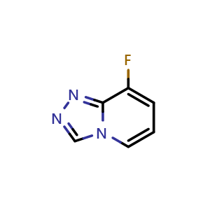 Chemical structure of 8-fluoro-[1,2,4]triazolo[4,3-a]pyridine , CAS 1019026-04-0, AChemBlock T91496