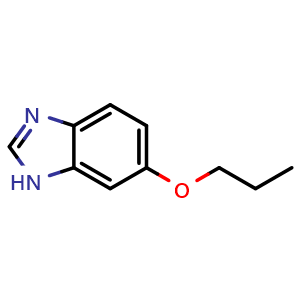 Chemical structure of 6-propoxy-1H-benzo[d]imidazole , CAS 1517794-78-3, AChemBlock T91507