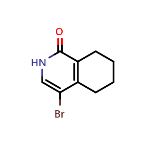 Chemical structure of 4-bromo-5,6,7,8-tetrahydro-2H-isoquinolin-1-one , CAS 860368-23-6, AChemBlock T91516