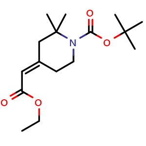 tert-butyl (4E)-4-(2-ethoxy-2-oxo-ethylidene)-2,2-dimethyl-piperidine-1-carboxylate