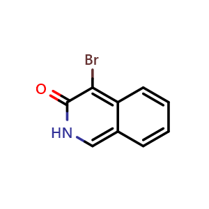 Chemical structure of 4-bromo-2,3-dihydroisoquinolin-3-one , CAS 36963-50-5, AChemBlock T91640