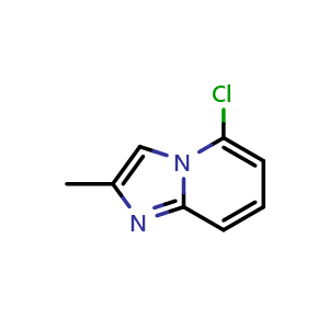 Chemical structure of 5-chloro-2-methylimidazo[1,2-a]pyridine , CAS 141517-47-7, AChemBlock T91646