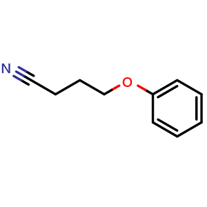 Chemical structure of 4-Phenoxybutanenitrile , CAS 2243-43-8, AChemBlock T91713