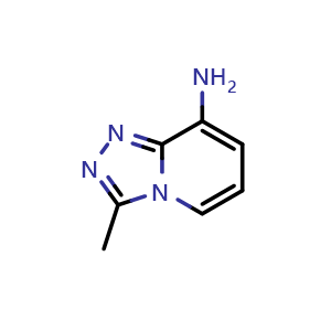 Chemical structure of 3-methyl-[1,2,4]triazolo[4,3-a]pyridin-8-amine , CAS 31040-12-7, AChemBlock T91747