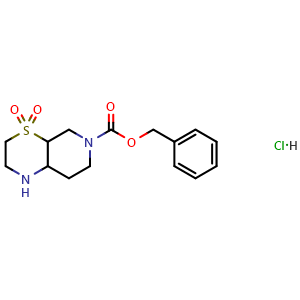 benzyl 4,4-dioxo-1,2,3,4a,5,7,8,8a-octahydropyrido[3,4-b][1,4]thiazine-6-carboxylate hydrochloride
