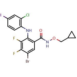 Chemical structure of PD 184161 , CAS 212631-67-9, AChemBlock T91803