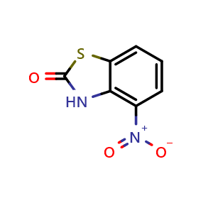 Chemical structure of 4-nitro-2(3h)-benzothiazolone , CAS 109493-09-6, AChemBlock T91826