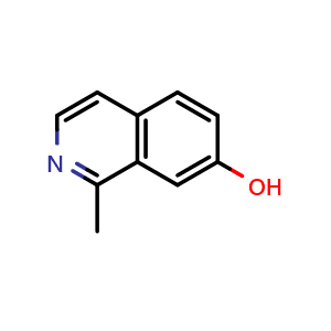 Chemical structure of 1-methylisoquinolin-7-ol , CAS 31181-23-4, AChemBlock T91871