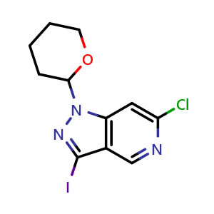 6-chloro-1-(tetrahydro-2H-pyran-2-yl)-3-iodo-1H-pyrazolo[4,3-c]pyridine