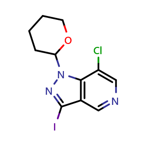 7-chloro-1-(tetrahydro-2H-pyran-2-yl)-3-iodo-1H-pyrazolo[4,3-c]pyridine