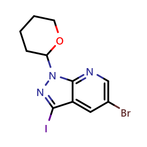 5-bromo-1-(tetrahydro-2H-pyran-2-yl)-3-iodo-1H-pyrazolo[3,4-b]pyridine