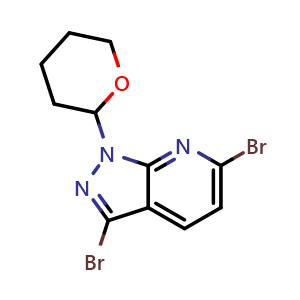 3,6-dibromo-1-(tetrahydro-2H-pyran-2-yl)-1H-pyrazolo[3,4-b]pyridine