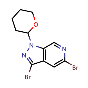 3,5-dibromo-1-(tetrahydro-2H-pyran-2-yl)-1H-pyrazolo[3,4-c]pyridine