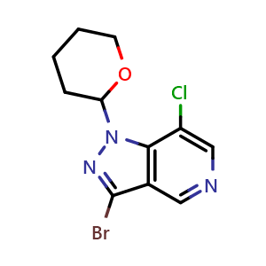 3-bromo-7-chloro-1-(tetrahydro-2H-pyran-2-yl)-1H-pyrazolo[4,3-c]pyridine