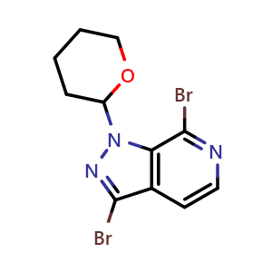 3,7-dibromo-1-(tetrahydro-2H-pyran-2-yl)-1H-pyrazolo[3,4-c]pyridine