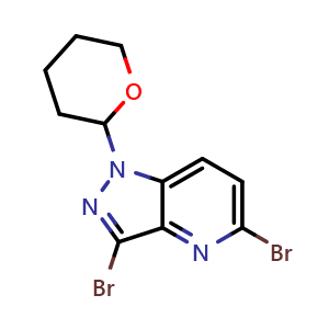 3,5-dibromo-1-(tetrahydro-2H-pyran-2-yl)-1H-pyrazolo[4,3-b]pyridine