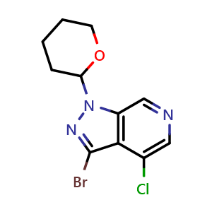 3-Bromo-4-chloro-1-(tetrahydro-2H-pyran-2-yl)-1H-pyrazolo[3,4-c]pyridine