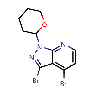 3,4-dibromo-1-(tetrahydro-2H-pyran-2-yl)-1H-pyrazolo[3,4-b]pyridine