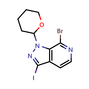 7-bromo-1-(tetrahydro-2H-pyran-2-yl)-3-iodo-1H-pyrazolo[3,4-c]pyridine