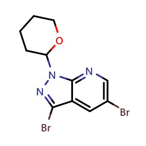 3,5-dibromo-1-(tetrahydro-2H-pyran-2-yl)-1H-pyrazolo[3,4-b]pyridine