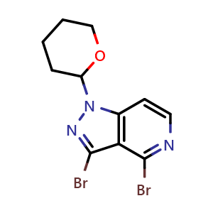 3,4-dibromo-1-(tetrahydro-2H-pyran-2-yl)-1H-pyrazolo[4,3-c]pyridine