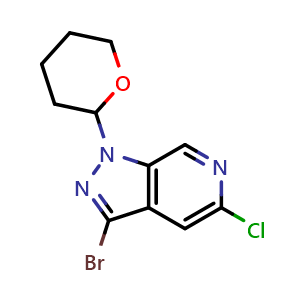 3-Bromo-5-chloro-1-(tetrahydro-2H-pyran-2-yl)-1H-pyrazolo[3,4-c]pyridine