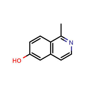 Chemical structure of 1-methylisoquinolin-6-ol , CAS 140683-35-8, AChemBlock T91940