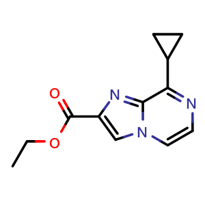 ethyl 8-cyclopropylimidazo[1,2-a]pyrazine-2-carboxylate